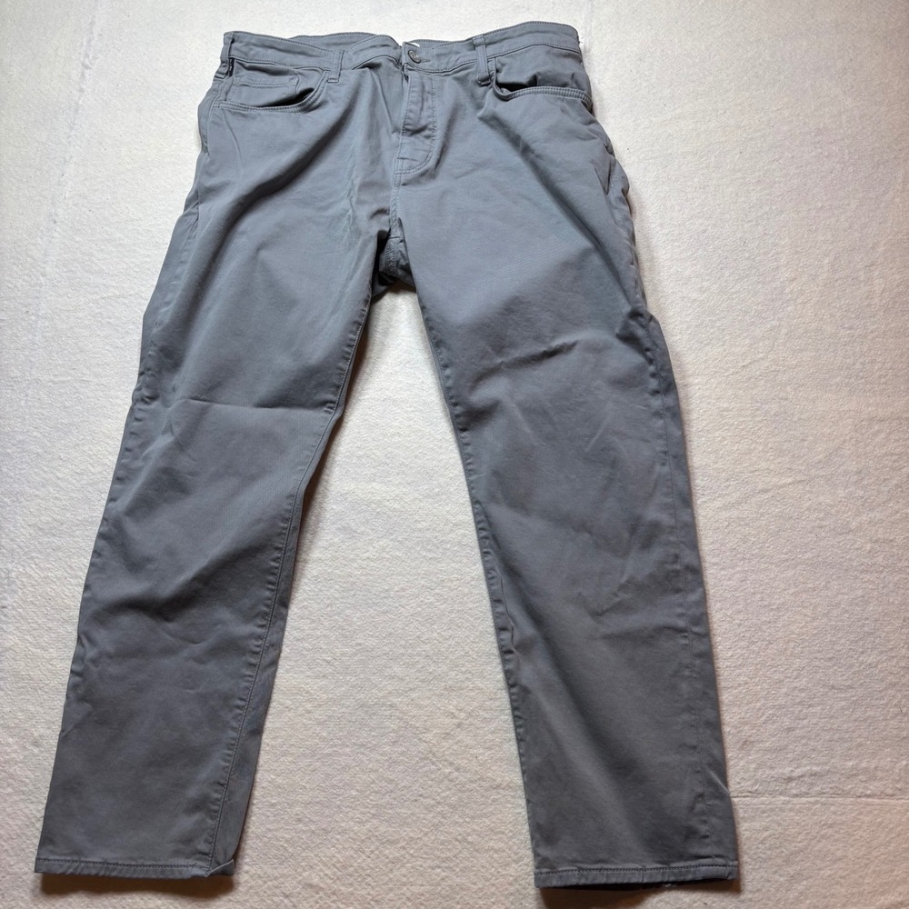 GDW‎ Goodwear Mens Gray Straight Leg 5-Pocket Twill Pants Size 38x30 #255